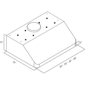 Z Line ZLINE 61948 48 Inch Under Cabinet Ducted Hood — thumbnail 22