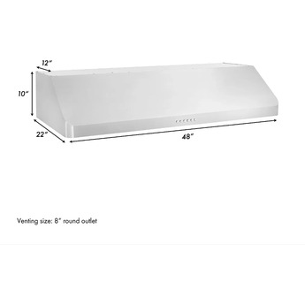 Z Line ZLINE ALP10UC48  Alpine Series 48 Inch Under Cabinet Ducted Hood — thumbnail 4