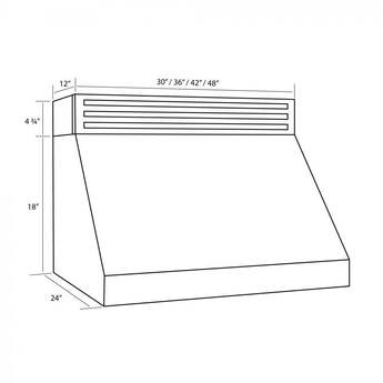 Z Line ZLINE RK52336 36 Inch Under Cabinet Recirculating Hood — thumbnail 2