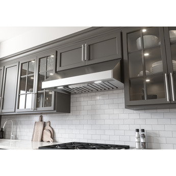Zephyr AK7048CS Pro Series 48 Inch Under Cabinet Tempest I Convertible Hood — thumbnail 8