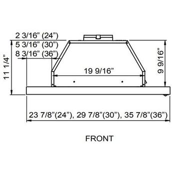 Zephyr ZPIE30AW Core Series 30 Inch Under Cabinet Convertible Hood — thumbnail 6