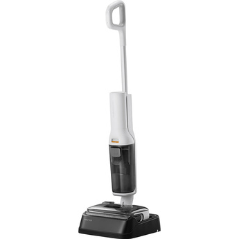 F25 RT 2-in-1 Wet & Dry Vacuum, Dual Water Tank, Self-Cleaning Brush Roll, 194°F Hot Water & Hot Air Drying, 45-Min Runtime, Zero-Tangle & Streak-Free Cleaning – White