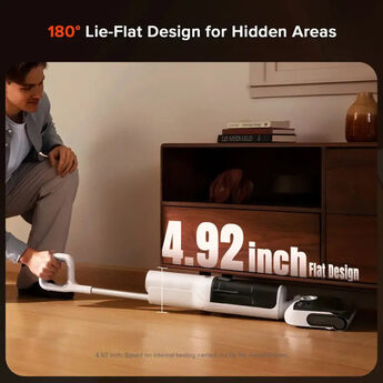 F25 RT 2-in-1 Wet & Dry Vacuum, Dual Water Tank, Self-Cleaning Brush Roll, 194°F Hot Water & Hot Air Drying, 45-Min Runtime, Zero-Tangle & Streak-Free Cleaning – White — thumbnail 5