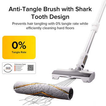 H60 Bagless Cordless HEPA Filter Stick Vacuum for Multi Surface in White with 90° Bendable Wand and Light Weight — thumbnail 3