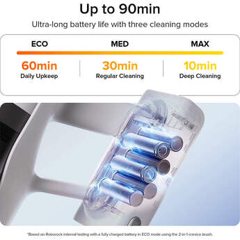 H60 Bagless Cordless HEPA Filter Stick Vacuum for Multi Surface in White with 90° Bendable Wand and Light Weight — thumbnail 4