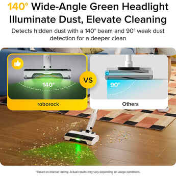 H60 Bagless Cordless HEPA Filter Stick Vacuum for Multi Surface in White with 90° Bendable Wand and Light Weight — thumbnail 8