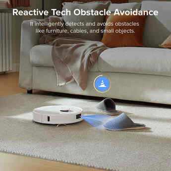 QR798 Robot Vacuum and Mop, 10,000 Pa Suction Power, Smart LIDAR Navigation, Self-Empty Dock, Alexa & Apr Control — thumbnail 4