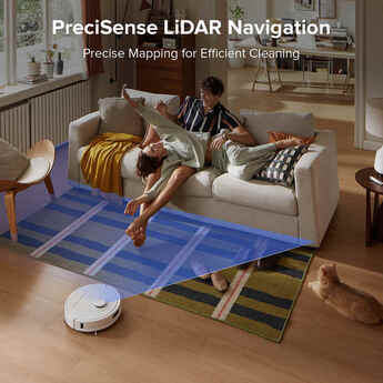 QR798 Robot Vacuum and Mop, 10,000 Pa Suction Power, Smart LIDAR Navigation, Self-Empty Dock, Alexa & Apr Control — thumbnail 5