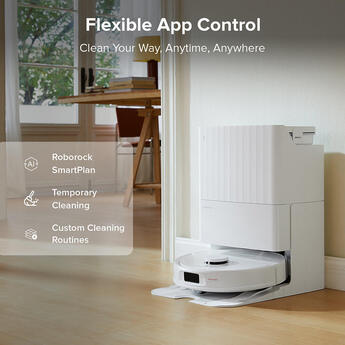 QR798 Robot Vacuum and Mop, 10,000 Pa Suction Power, Smart LIDAR Navigation, Self-Empty Dock, Alexa & Apr Control — thumbnail 6