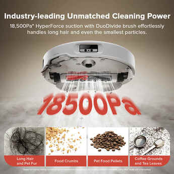 Qrevo Curv Robot Vacuum and Mop Combo, 10,000 Pa Suction, Smart LIDAR Navigation, Self-Empty Dock, App & Voice Control — thumbnail 3