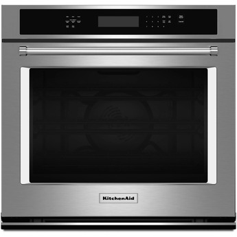 Kitchen Aid 30" Stainless Steel Electric Single Wall Oven - Convection