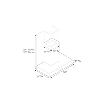 Bertazzoni K36CONX14 Professional Series 36 Inch Wall Mount Convertible Hood — thumbnail 2