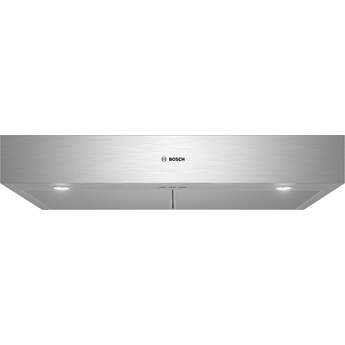 Bosch Under Cabinet Range Hood with 3-Speed/300 CFM Blower, Touch Control, LED Lighting, Dishwasher Safe Mesh Filters and Recirculation Mode: Stainless Steel