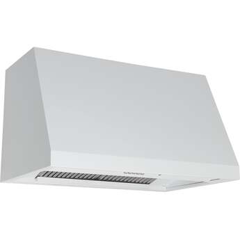 Cafe 36 Inch Commercial-Style Wall Mount Smart Range Hood with 4-Speed Fan, 610 CFM Blower, Push Button Controls, LED Hood Light, Baffle Filters, Night Light Setting, QuietBoost™, Removable Filter and ADA Compliant: Matte White — thumbnail 6