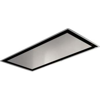 Elica Cielo Series Ceiling Mount Range Hood With Remote Controls, LED Lighting And Dishwasher Safe Mesh Filters: 40 Inch