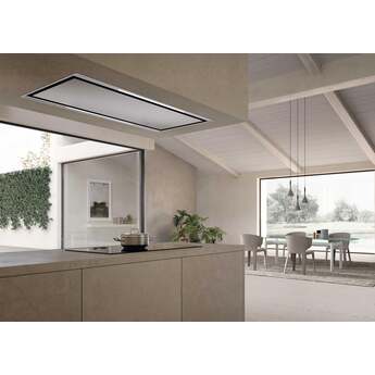 Faber 36" wide X 19" depth ceiling mount stainless steel island hood 600 CFM blower included, app enabled, tunable — thumbnail 3