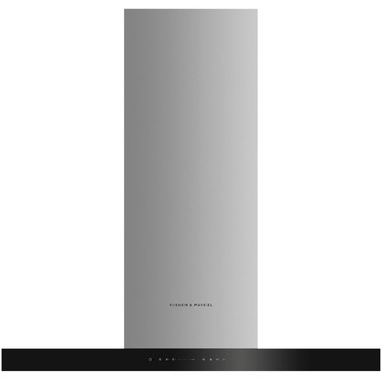 Fisher Paykel Contemporary Series 36 Inch Smart Wall Mount Convertible Hood with 400 CFM, LED Lights, Wi-Fi Enabled, SmartHQ, Perimeter Ventilation, Delay Shut Off, Quiet and Effective, Complementary Design: Stainless Steel