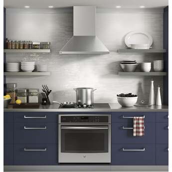 GE PVW1030SWSS 30 Inch Wall Mount Smart Chimney Hood Stainless Steel — thumbnail 3