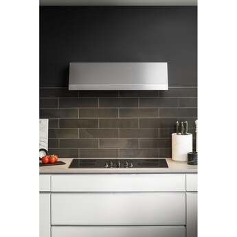 GE 30 Inch Commercial Style Wall Mount Smart Hood with 590 CFM Internal Blower, QuietBoost™, Wi-Fi, Chef Connect, Baffle Filters, LED Hood Light, and ADA Compliant: Stainless Steel — thumbnail 6