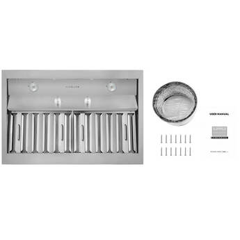 HAUSLANE 30" Stainless Convertible Under Cabinet Range Hood Insert — thumbnail 6