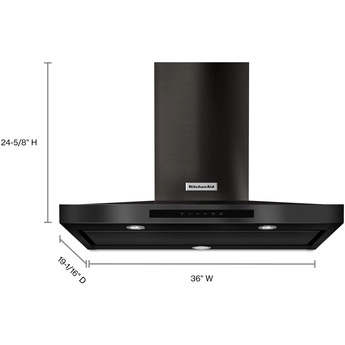 Kitchen Aid KVWB606HBS 36 Inch Wall Mount Convertible Hood — thumbnail 13
