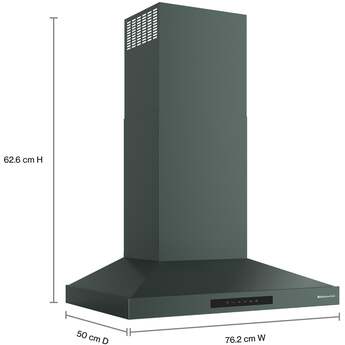 KitchenAid 30 Inch Wall Mount Chimney Hood With 4 Speeds And 400 CFM: Juniper — thumbnail 5