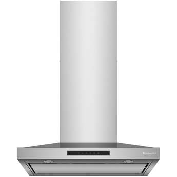 KitchenAid 30 Inch Wall Mount Chimney Hood With 4 Speeds And 400 CFM: Stainless Steel — thumbnail 5