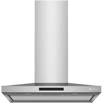 KitchenAid 36 Inch Wall Mount Chimney Hood With 4 Speeds And 400 CFM: Stainless Steel — thumbnail 6