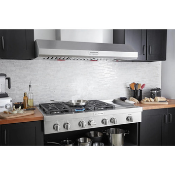 Kitchen Aid KVWC958KSS 48 Inch Pro Style Wall Mount Ducted Hood — thumbnail 40