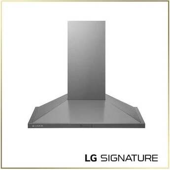 LG LG Signature Chimney Style Wall Hood With 600 CFM, Smart Range And Cooktop Sync: 36 Inch