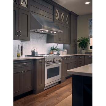Monogram ZV36SSJSS 36 Inch Pro Style Wall Mount Ducted Hood — thumbnail 10