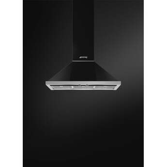 Smeg KPF36UBL Portofino Series 36 Inch Wall Mount Ducted Hood — thumbnail 2