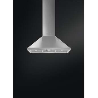 Smeg KPF36UX Portofino Series 36 Inch Wall Mount Ducted Hood — thumbnail 2