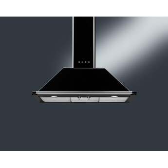 Smeg KTU36BL Victoria Series 36 Inch Wall Mount Convertible Hood — thumbnail 2