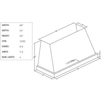 Vent a hood jph460c2blas 2