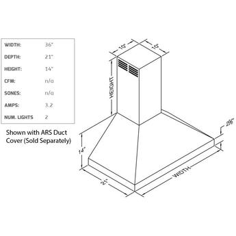 Vent a hood pdah14k36ss 2