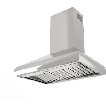 XO Ventilation XOVW36KSE 36 Inch Wall Mount Chimney Hood Stainless Steel