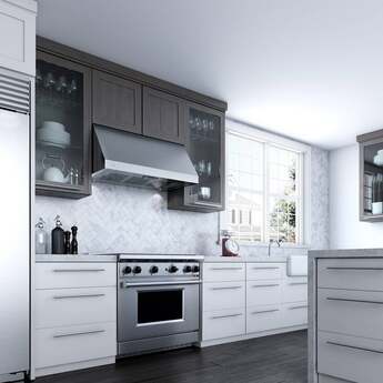 XO XOT1836KS XOT Series 36 Inch Wall Mount Ducted Hood — thumbnail 2