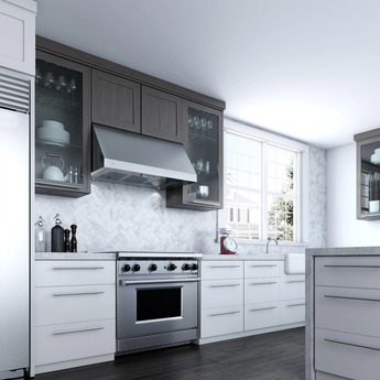 XO XOT1848KSE XOT18 Series 48 Inch Wall Mount Ducted Hood — thumbnail 2
