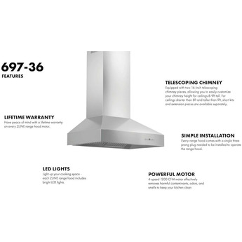 Z Line ZLINE 69760 60 Inch Wall Mount Ducted Hood — thumbnail 30