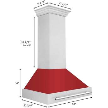 Z Line ZLINE 8654SNX36 36 Inch Wall Mount Ducted Hood — thumbnail 23