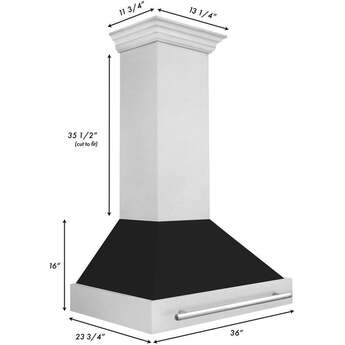 Z Line ZLINE 8654SNX36 36 Inch Wall Mount Ducted Hood — thumbnail 4