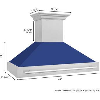 Z Line ZLINE 8654SNX48 48 Inch Wall Mount Ducted Hood — thumbnail 20