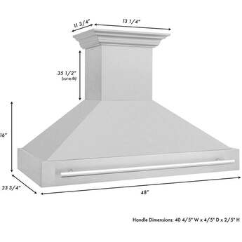 Z Line ZLINE 8654SNX48 48 Inch Wall Mount Ducted Hood — thumbnail 24