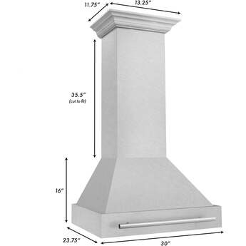 Z Line ZLINE 8654SNXWM30 30 Inch Wall Mount Ducted Hood