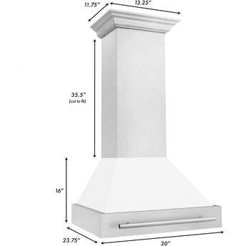 Z Line ZLINE 8654SNXWM30 30 Inch Wall Mount Ducted Hood — thumbnail 13