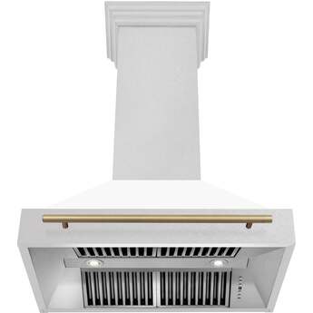 Z Line ZLINE 8654SNZWM36MB Autograph Edition Series 36 Inch Wall Mount Ducted Hood — thumbnail 8