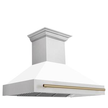 Z Line ZLINE 8654SNZWM48CB  Autograph Edition Series 48 Inch Wall Mount Ducted Hood