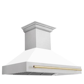 Z Line ZLINE 8654SNZWM48G Autograph Edition Series 48 Inch Wall Mount Ducted Hood