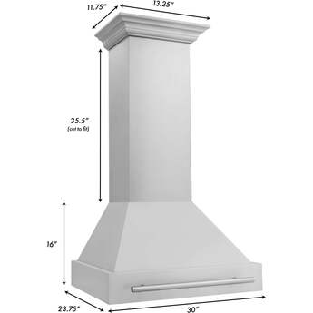 Z Line ZLINE 8654STX30 30 Inch Wall Mount Ducted Hood — thumbnail 2